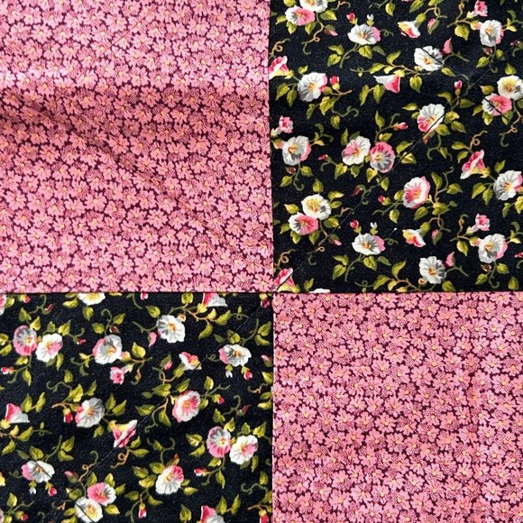 Lot of 3 Handmade Patchwork Quilt Morning Glory Throw Pillow Cover Couch Home - Picture 12 of 15